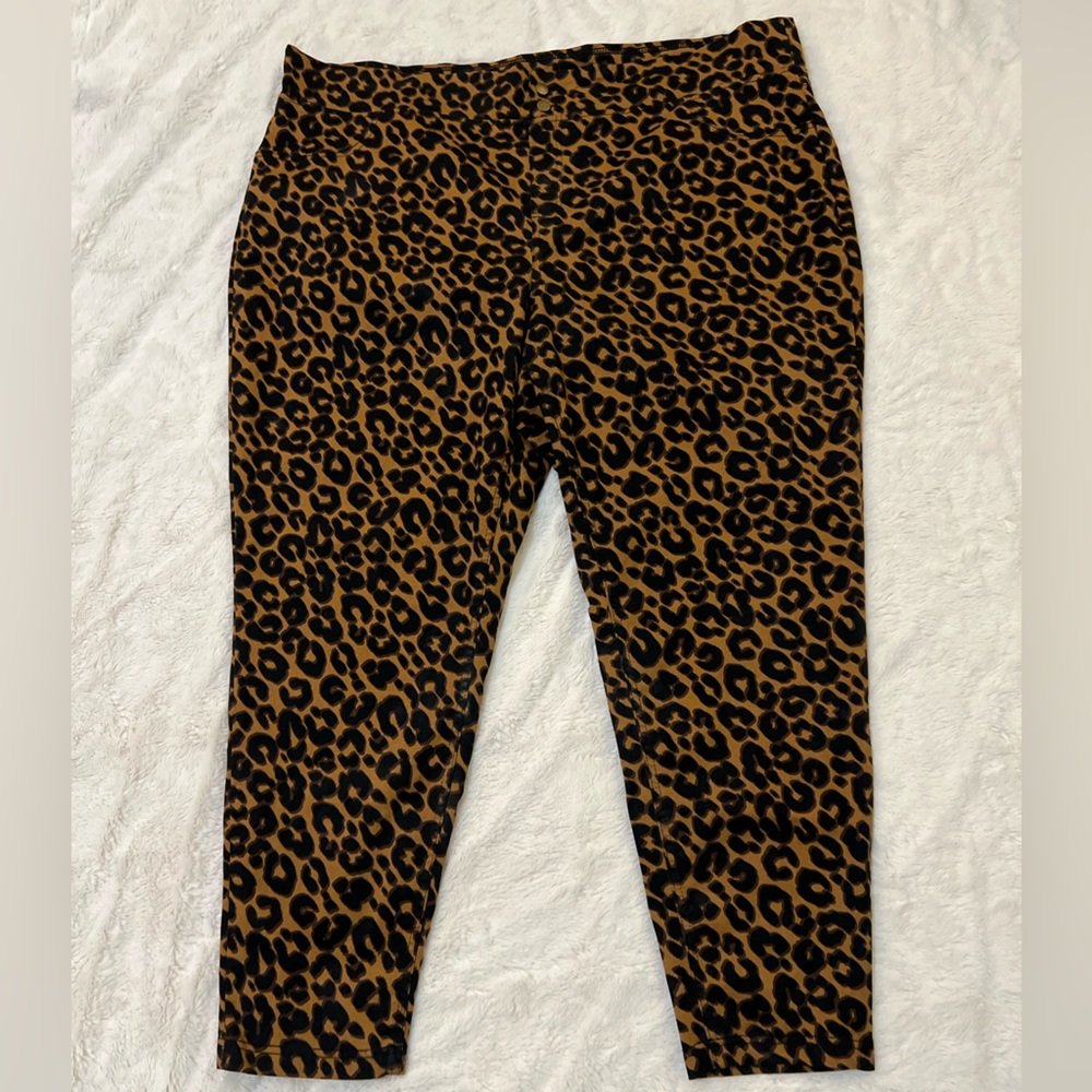 Terra & Sky Leopard Print Pants Sz 3x